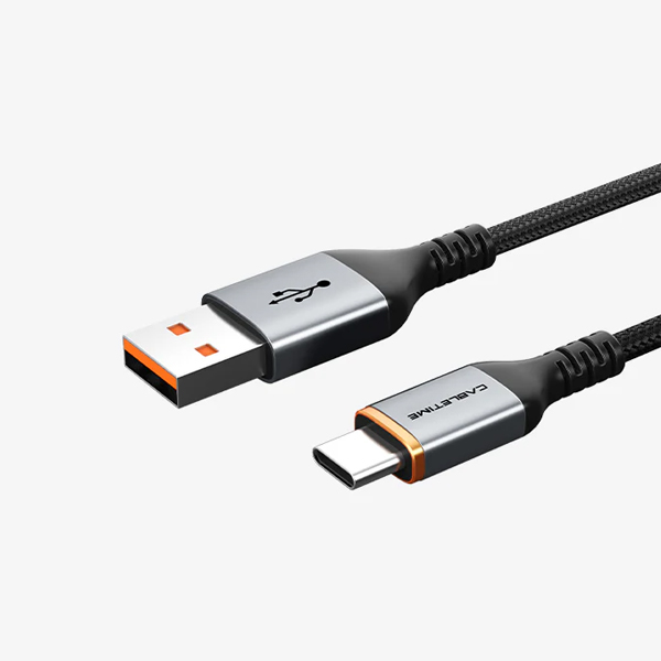 Cáp sạc siêu nhanh Alumium USB-A 2.0 to USB-C 5A, dài: 2m CA50L